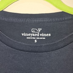 Mens Vineyard Vines, Cuffed Long Sleeve, Navy, Front Chest Pocket