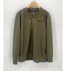Smith’s Workwear Henley Mens Large Olive Green Excellent Sherpa Lined Thermal