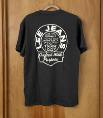Lee Jeans Men’s Relaxed Graphic T-Shirt Tee Washed Black Size M NWT