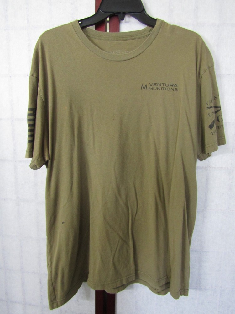 Grunt Style Ventura Munitions 100% Cotton Men’s T Shirt Size XL Army Green