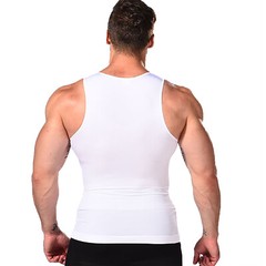 Men’s Slimming Body Shaper Gynecomastia Compression Tank Top Workout Shirt Vest