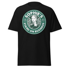 Funny Sophie Cunningham Shirt Indiana Coffee Tee Stand On Business Finger Point