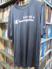 Navy Blue Play like a Champion Double Dry Short Sleeve T-Shirt- 2XL