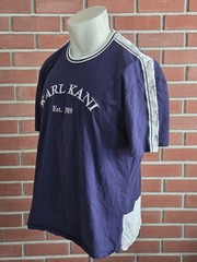 Karl Kani Y2K Short Sleeve Blue Crewneck T-Shirt Vintage Mens 2XL EUC