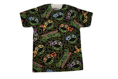 Teenage Mutant Ninja Turtles Mens All Over Print AOP Shirt New S, 2XL