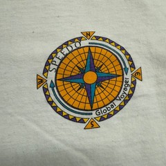 Speedo Mens T Shirt Size M White Global Voyager Hudson Bay Ducks Compass Vintage