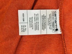 Carhartt Loose Fit Heavyweight Long-Sleeve Logo Sleeve Graphic Size XLT TK0231-M
