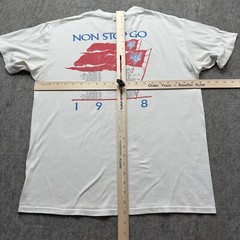 Vintage Robert Plant Non Stop Go Tour Shirt Men XL White 1988 Spring Ford