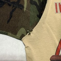 Vintage 1984 Iron Maiden Aces High Camo Band T-Shirt Size Medium 80s Concert