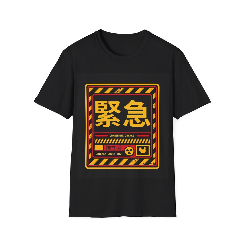 Orange Chicken Lover T-Shirt – Gildan Softstyle Cotton Graphic Tee – Retro/Anime