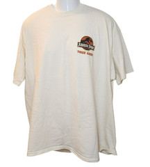 Jurassic Park Tour Guide T-Shirt 2X Universal Studios Hollywood 90s Vintage USA