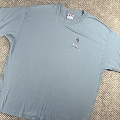 Vintage 90s Hanes Heavyweights 50/50 Graphic T-Shirt XL Streetwear Y2K