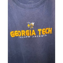Georgia Tech Yellow Jackets Embroidered Navy Blue T-Shirt NCAA Collegiate Tee