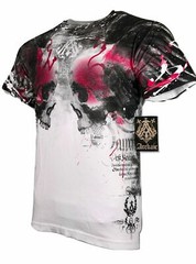ARCHAIC by AFFLICTION Men’s T-Shirt Skulls Crushers White Biker S-45XL $40