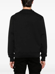 Versace Jeans Couture Black/Gold Cotton Mens Baroque Screen-printed sweatshirt