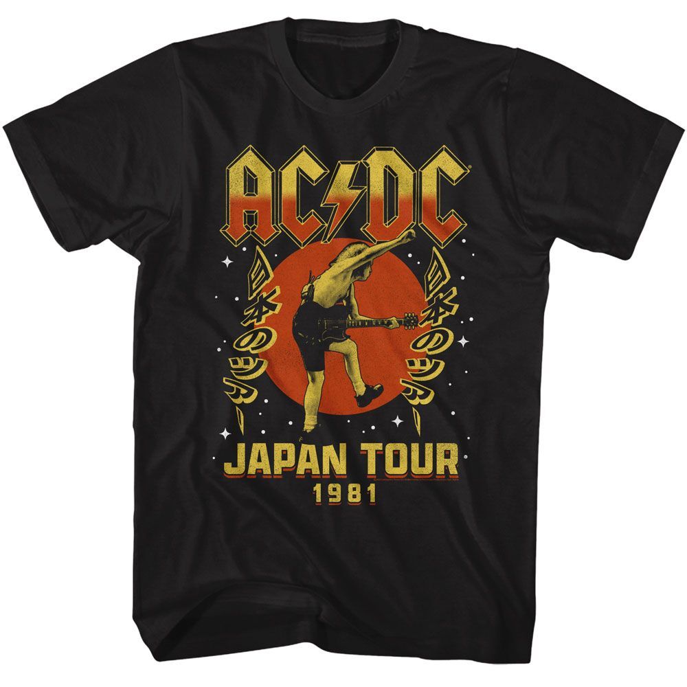 ACDC Japan Tour 1981 Black Music Shirt