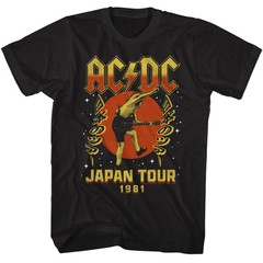 ACDC Japan Tour 1981 Black Music Shirt