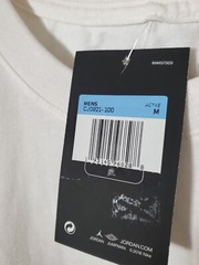 Jordan Jumpman Mens T-Shirt White Black Size M, L, and XL CJ0921-100