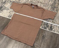 Vintage 80s Brown Blank T Shirt—BVD 100% Cotton MADE IN USA—Single Stitch XL