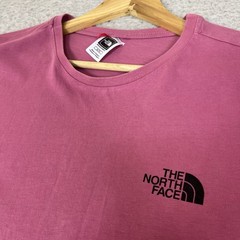 The North Face T Shirt Mens 2XL Pink Logo Short Sleeve Outdoors Hiking Walking