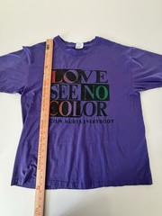 Cross Colours Love See No Color – Racism hurts everyone 90s Vintage shirt Sz XL