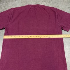 Dickies Skateboard T Shirt Mens Large Burgandy Pocket Grunge Preowned