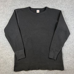 Bronson MFG Non Stock Thermal Shirt Mens 2XL Black Waffle Knit Heavy Cotton