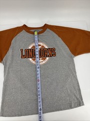 TEXAS LONGHORNS Official NCAA Authentic Apparel Burnout Raglan T-Shirt Sz XL