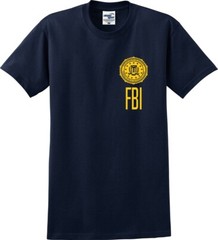 FBI Left Chest Seal Federal Burgeau of Investigation Unisex T-Shirt (S-5X)