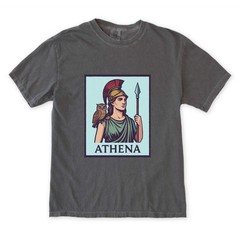 Athena Greek Goddess T-Shirt | Mythology Owl Spear Graphic Unisex Tee Shirt