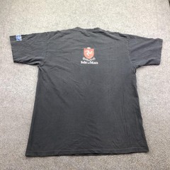 Vintage Manx TT Super Bike Shirt Mens Large Black Sega Oneita Isle Of Man 90s