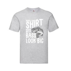 Fishing Bass Look Big Funny Humour Novelty T Shirt Various Colours And Sizes