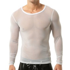 Thin Perspective Men Tank Tops Top Breathable Sports T-shirt Casual Fitness Vest