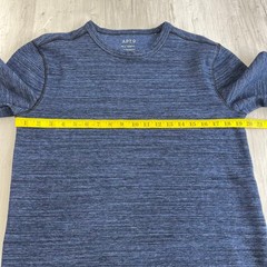 Apt. 9 Premier Flex Blue Long Sleeve Base Layer Cotton Blend Warm Shirt Medium