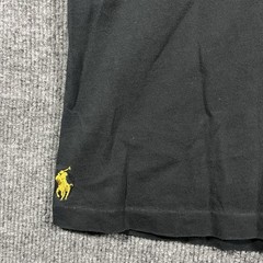 Polo Ralph Lauren Shirt Mens Medium Black Custom Slim Fit Embroidered RL
