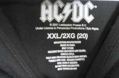 AC DC FOR THOSE ABOUT TO ROCK T-SHIRT MEN’S SZ XXL 2021 MACHINE WASHABLE IN COLD