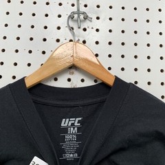 NEW UFC Hasbulla Shirt Mens Medium Black Short Sleeve Magomedov NWT 21×27.5