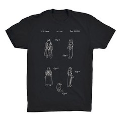 Storm Trooper Patent T-Shirt. Cotton Star Wars Shirt on Black White or Gray. NEW