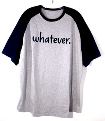 Sport Tek Men Short Sleeve Crew Neck T Shirt Size XL Navy Blue Gray New WHATEVER
