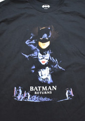 DC Comics Batman Returns Mens Movie Poster Graphic Long Sleeve Shirt NWT Medium
