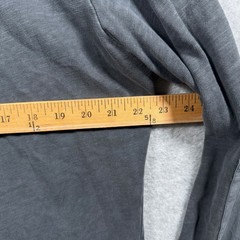 Marine Layer Mens XL Gray Cotton Henley Long Sleeve Shirt Elbow Patches