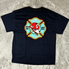 VTG Gildan Fair Oaks Fire District Cobb Co Georgia Wolf Mascot T-Shirt XL
