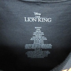 Disney Mens Shirt Medium The Lion King Hakuna Matata Black Tee 100% Cotton New