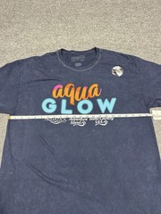 SeaWorld Aquatica Aqua Glow Shirt XL Blue Short Sleeve Cotton NEW