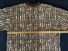 Vintage 80s 90s Mossimo All Over Embroidered Spellout Shirt Skate Surf Street XL