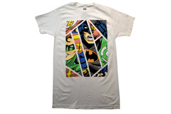 DC Comics Originals Mens Batman Superman Flash Green Lantern White Shirt New S,M