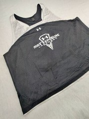 Under Armour Unisex S Max Exposure Lacrosse #34 BlackWhite Mesh Jersey Tank Top