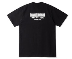 Charles Bronson Youth Attack! Hard 1997 Core Black Graphic Crew Neck T-Shirt XL