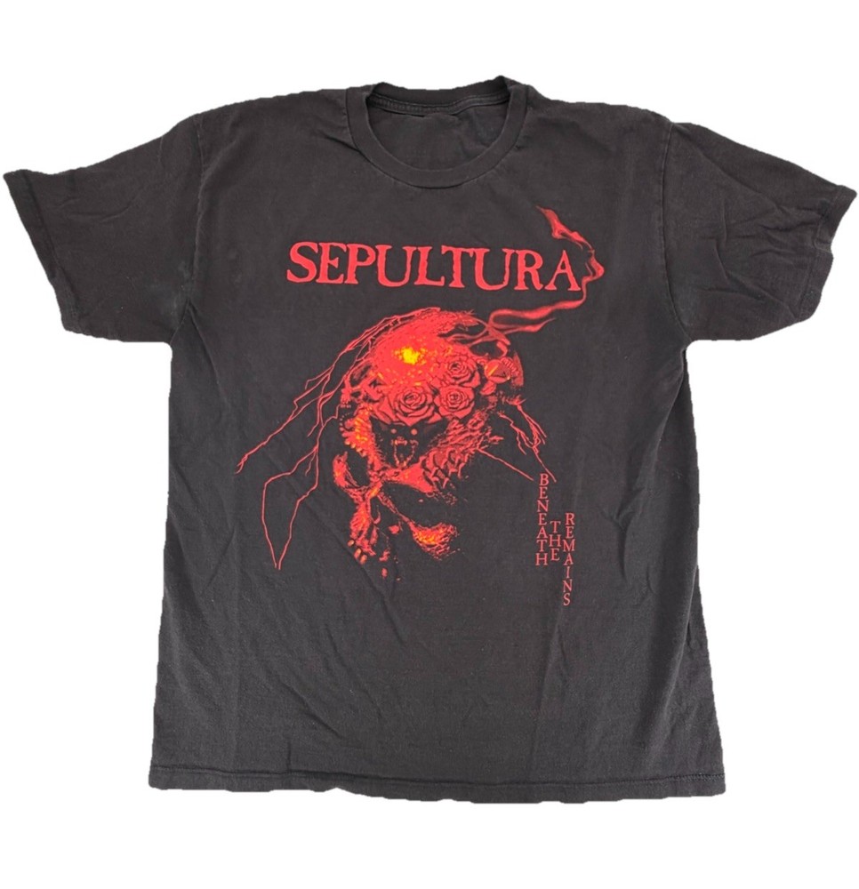 Vintage Y2k Sepultura Beneath The Remains Rock Heavy Metal Shirt Size Large