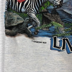 Vintage 1992 Habitat Double Sided Animal Shirt Mens XL Single Stitch Nature 90s